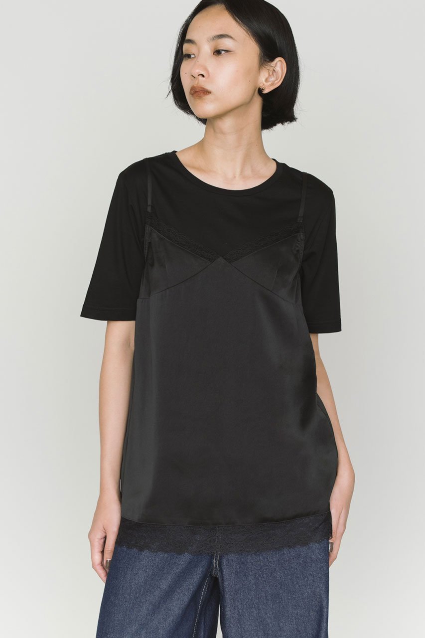 【ミディウミソリッド/MIDIUMISOLID】のスリップキャミソール 人気、トレンドファッション・服の通販 founy(ファニー) 　ファッション　Fashion　レディースファッション　Fashion for Women　トップス・カットソー　Cut & Sew Tops　キャミソール&ノースリーブ　Camisoles & Sleeveless Tops　シャツ・ブラウス・オフィスカジュアル　Elegant Blouses & Button-Ups　ロングTシャツ・Tシャツ　Longline T-Shirts & Tees　カットソー・ベーシックTシャツ　Cut-and-Sewn Tops / Stretch Tees & Basics　インナー　Innerwear　キャミソール　Camisole, Spaghetti Strap Top　ギャザー　Gathered, Ruffled　ジャケット　Jacket, Outerwear　タンク　Tank Top, Sleeveless Top　ファブリック　Fabric, Textile　ラグジュアリー　Luxury, Elegant　リュクス　Luxury, Elegant, High-End, Chic　レース　Lace, Lace Fabric　other-8|ID: prp329100004747033 ipo3291000000034463473