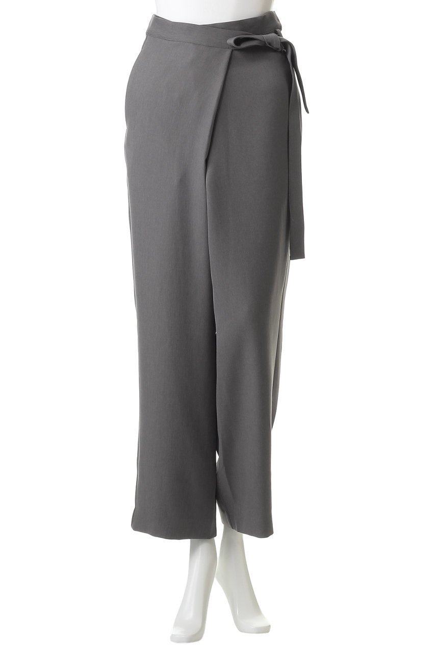 【ミディウミソリッド/MIDIUMISOLID】のdrape rap PT パンツ 人気、トレンドファッション・服の通販 founy(ファニー) 　ファッション　Fashion　レディースファッション　Fashion for Women　パンツ　Pants & Trousers　エレガント 上品　Elegant　シューズ　Shoes, Footwear　ドレープ　Drape, Draping Fabric　フラット　Flat, Flat Shoes　ラップ　Wrap, Wrap Design　リボン　Ribbon, Bow　新作・新入荷　New Arrivals / New In　other-2|ID: prp329100004747034 ipo3291000000034320787