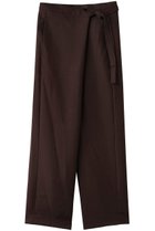 【ミディウミソリッド/MIDIUMISOLID】のドレープラップパンツ brown|ID:prp329100004747034