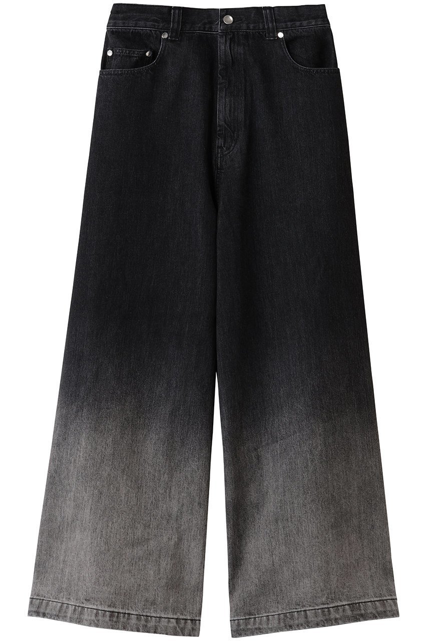 【メゾンスペシャル/MAISON SPECIAL】の【UNISEX】デニムバギーパンツ インテリア・キッズ・メンズ・レディースファッション・服の通販 founy(ファニー) 　ファッション　Fashion　レディースファッション　Fashion for Women　パンツ　Pants & Trousers　デニムパンツ・ジーンズ・美脚デニム　Denim Jeans & Pants　ユニセックス　Unisex, Genderless　おすすめ　Recommended / Our Picks　グラデーション　Gradient, Ombre　スウェット / スエット　Sweatshirt, Sweatwear　デニム　Denim, Jeans Material　BLK(ブラック)|ID: prp329100004747038 ipo3291000000034320869