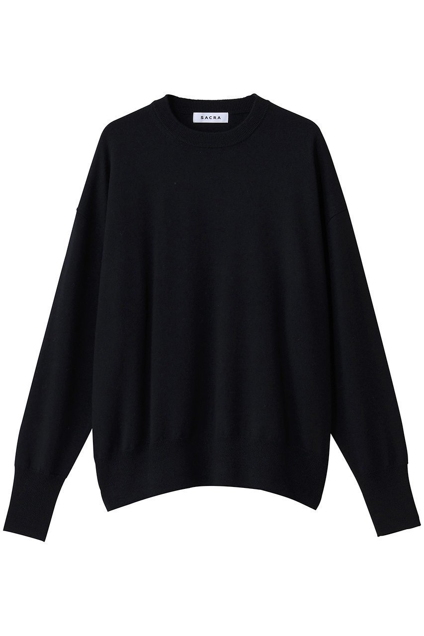 【サクラ/SACRA】のエクストラファインメリノウールプルオーバー インテリア・キッズ・メンズ・レディースファッション・服の通販 founy(ファニー) 　ファッション　Fashion　レディースファッション　Fashion for Women　トップス・カットソー　Cut & Sew Tops　ニット　Knit Tops & Sweaters　カジュアルプルオーバー・ニットトップス　Pullovers & Knit Tops / Casual Pullovers　なめらか　Smooth, Silky Texture　インナー　Innerwear　エレガント 上品　Elegant　冬　Winter / This Winter　ダークネイビー|ID: prp329100004747045 ipo3291000000035771432