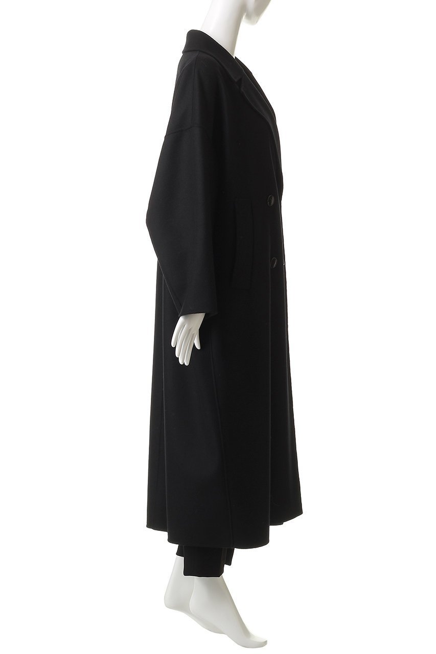 【サクラ/SACRA】のリバーテーラードコート 人気、トレンドファッション・服の通販 founy(ファニー) 　ファッション　Fashion　レディースファッション　Fashion for Women　アウター　Coat / Outerwear Collection　コート・ロングコート・ピーコート　Long Coats, Peacoats & More　ダブル　Double, Double-Breasted　テーラード　Tailored, Tailored Fit　バランス　Balance, Style Balance　マニッシュ　Mannish, Boyish　メルトン　Melton, Heavy Wool　ロング　Long, Long-Length　エレガント 上品　Elegant　冬　Winter / This Winter　定番　Standard, Basic Item　other-3|ID: prp329100004747054 ipo3291000000035771447