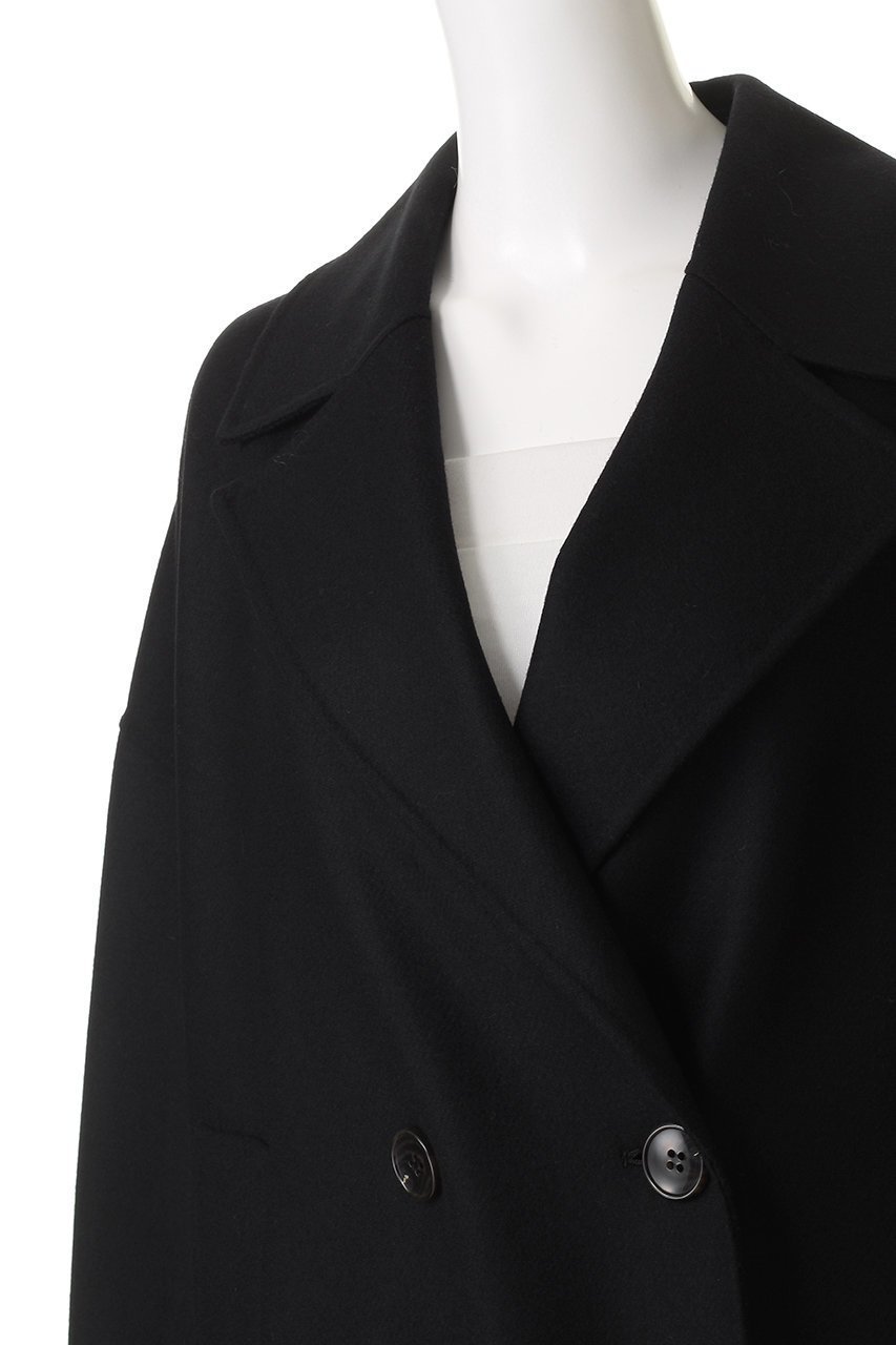 【サクラ/SACRA】のリバーテーラードコート 人気、トレンドファッション・服の通販 founy(ファニー) 　ファッション　Fashion　レディースファッション　Fashion for Women　アウター　Coat / Outerwear Collection　コート・ロングコート・ピーコート　Long Coats, Peacoats & More　ダブル　Double, Double-Breasted　テーラード　Tailored, Tailored Fit　バランス　Balance, Style Balance　マニッシュ　Mannish, Boyish　メルトン　Melton, Heavy Wool　ロング　Long, Long-Length　エレガント 上品　Elegant　冬　Winter / This Winter　定番　Standard, Basic Item　other-5|ID: prp329100004747054 ipo3291000000035771450