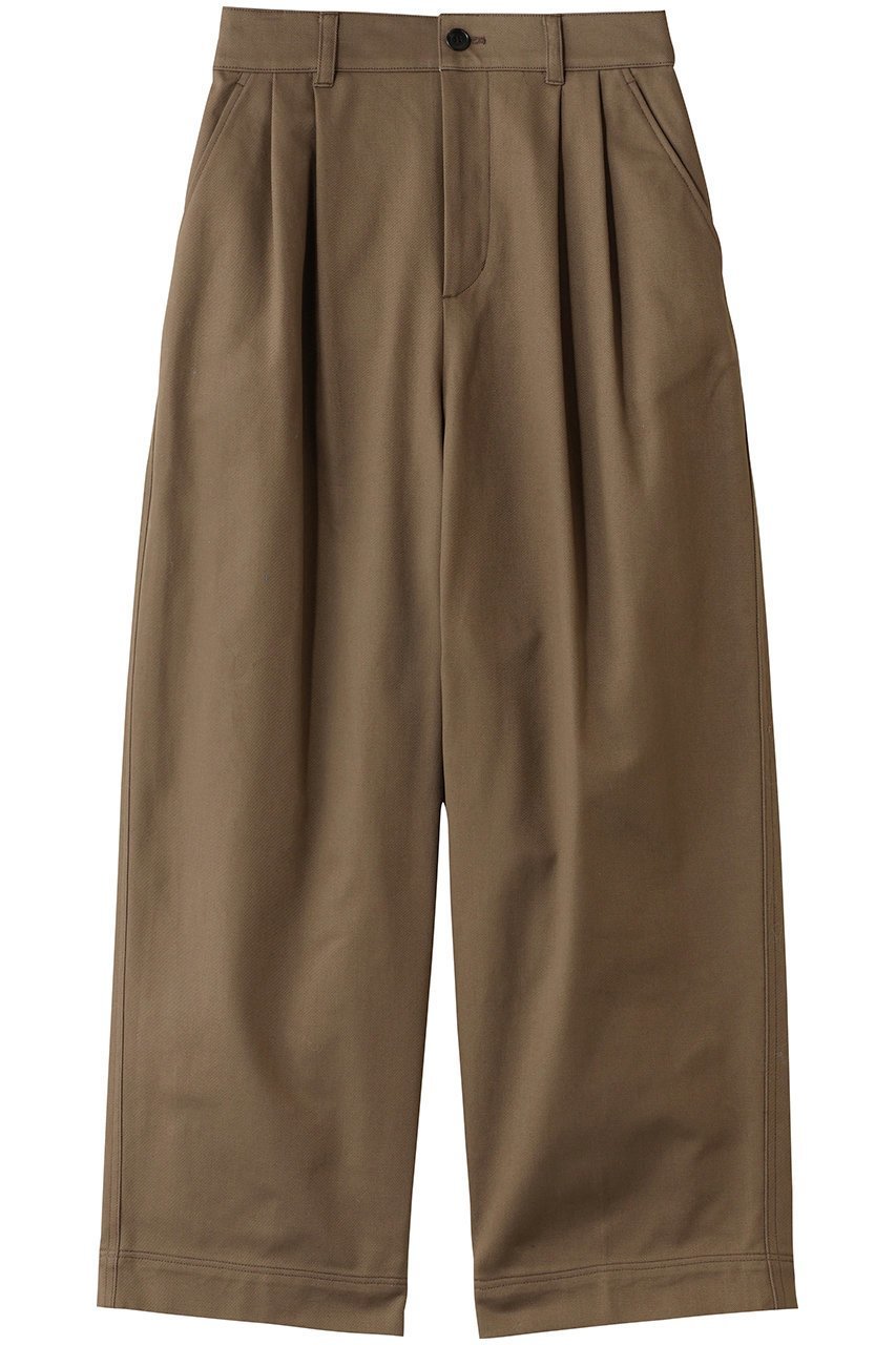 【サクラ/SACRA】のハイカウントチノクロスパンツ インテリア・キッズ・メンズ・レディースファッション・服の通販 founy(ファニー) 　ファッション　Fashion　レディースファッション　Fashion for Women　パンツ　Pants & Trousers　ツイル　Twist, Twisted Detail　ワイド　Wide, Wide Fit　カーキ|ID: prp329100004747058 ipo3291000000034321039