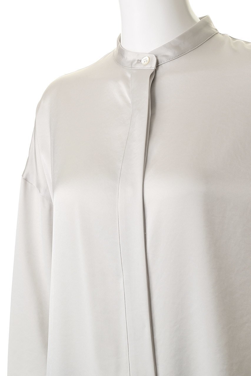 【サクラ/SACRA】のトリアセサテンブラウス 人気、トレンドファッション・服の通販 founy(ファニー) 　ファッション　Fashion　レディースファッション　Fashion for Women　トップス・カットソー　Cut & Sew Tops　シャツ・ブラウス・オフィスカジュアル　Elegant Blouses & Button-Ups　なめらか　Smooth, Silky Texture　サテン　Satin, Glossy Fabric　シルク　Silk, 100% Silk　シンプル　Simple, Minimal　スリーブ　Sleeve, Long Sleeve / Short Sleeve　ロング　Long, Long-Length　ワッシャー　Washer, Crinkled Finish　エレガント 上品　Elegant　新作・新入荷　New Arrivals / New In　other-5|ID: prp329100004747060 ipo3291000000034321057