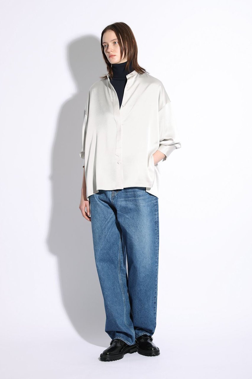 【サクラ/SACRA】のトリアセサテンブラウス 人気、トレンドファッション・服の通販 founy(ファニー) 　ファッション　Fashion　レディースファッション　Fashion for Women　トップス・カットソー　Cut & Sew Tops　シャツ・ブラウス・オフィスカジュアル　Elegant Blouses & Button-Ups　なめらか　Smooth, Silky Texture　サテン　Satin, Glossy Fabric　シルク　Silk, 100% Silk　シンプル　Simple, Minimal　スリーブ　Sleeve, Long Sleeve / Short Sleeve　ロング　Long, Long-Length　ワッシャー　Washer, Crinkled Finish　エレガント 上品　Elegant　新作・新入荷　New Arrivals / New In　other-6|ID: prp329100004747060 ipo3291000000034321058