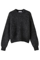 【サクラ/SACRA】のファインキッドモヘアファローニットプルオーバー チャコール|ID:prp329100004747063