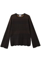 【ランバン オン ブルー/LANVIN en Bleu】のニットレースプルオーバー ブラック|ID: prp329100004747071 ipo3291000000036005124