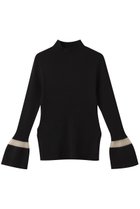 【ランバン オン ブルー/LANVIN en Bleu】のシアーポイントカフスリブニット ブラック|ID:prp329100004747074