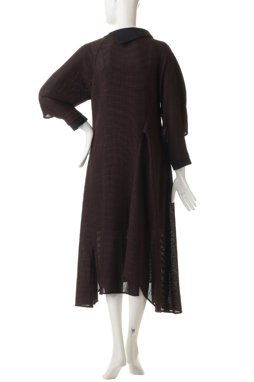 【ランバン オン ブルー/LANVIN en Bleu】のアシンメトリーコンビワンピース 人気、トレンドファッション・服の通販 founy(ファニー) 　ファッション　Fashion　レディースファッション　Fashion for Women　ワンピース　Dresses　チュニック　Tunic Tops & Dresses　アシンメトリー　Asymmetrical Style　チュニック　Tunic, Long Top　ドレープ　Drape, Draping Fabric　フレア　Flare, Flared　ロング　Long, Long-Length　無地　Plain, Solid Color　other-4|ID: prp329100004747076 ipo3291000000036194823