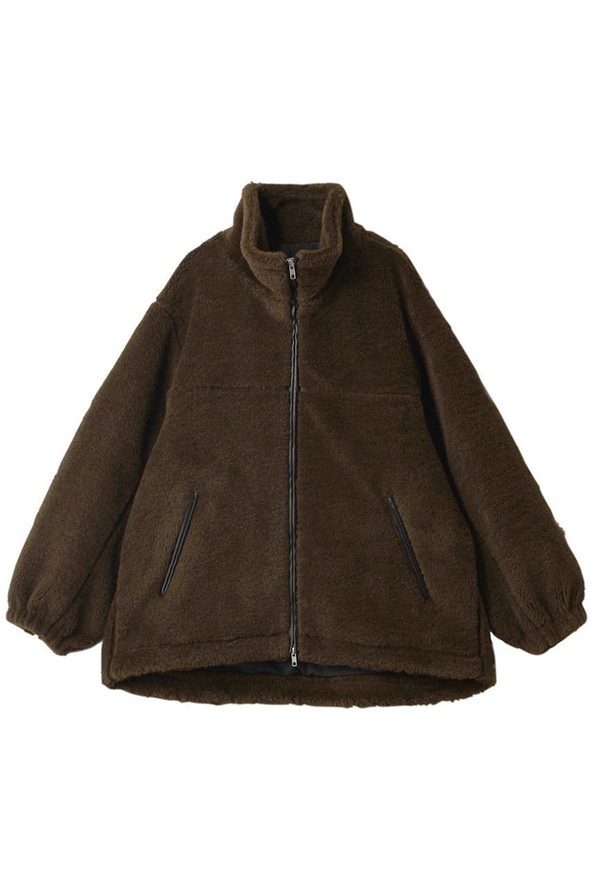 【ガリャルダガランテ/GALLARDAGALANTE】のボアブルゾン インテリア・キッズ・メンズ・レディースファッション・服の通販 founy(ファニー) 　ファッション　Fashion　レディースファッション　Fashion for Women　アウター　Coat / Outerwear Collection　レディースジャケット・軽アウター　Jackets　ブルゾンジャケット・スポーティアウター　Blouson Jackets　ジャケット　Jacket, Outerwear　スタンド　Stand Collar, Upright Stand　ブルゾン　Blouson, Bomber Jacket　マフラー　Scarf, Muffler　新作・新入荷　New Arrivals / New In　A/W・秋冬　Autumn/Winter　防寒　Cold Protection, Winter-Ready　ダークブラウン|ID: prp329100004747078 ipo3291000000034321191