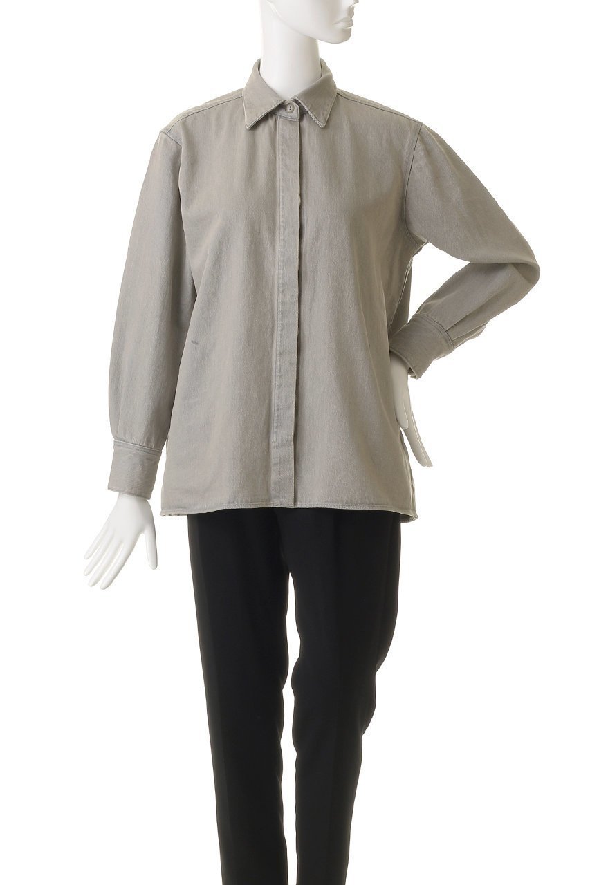 【マルティニーク/martinique】の《別注》【TU ES MON TRESOR】The Opal Denim Overシャツ 人気、トレンドファッション・服の通販 founy(ファニー) 　ファッション　Fashion　レディースファッション　Fashion for Women　トップス・カットソー　Cut & Sew Tops　シャツ・ブラウス・オフィスカジュアル　Elegant Blouses & Button-Ups　スリーブ　Sleeve, Long Sleeve / Short Sleeve　デニム　Denim, Jeans Material　ロング　Long, Long-Length　エレガント 上品　Elegant　別注　Limited Edition, Custom Order　新作・新入荷　New Arrivals / New In　羽織　Haori, Light Jacket　other-2|ID: prp329100004747085 ipo3291000000034321272