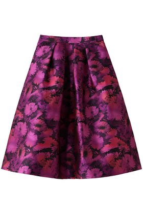【アルアバイル/allureville】 【Loulou Willoughby】LIMONTAジャガードフレアスカート人気、トレンドファッション・服の通販 founy(ファニー) ファッション Fashion レディースファッション Fashion for Women スカート Skirts Aライン・フレアスカート A-Line & Flared Skirts ロングスカート Long Skirts / Maxi & Midi Skirts イタリア Italy グラデーション Gradient, Ombre ジャカード／ジャガード Jacquard, Woven Pattern パープル Purple, Violet フラワー Flower, Floral モチーフ Motif, Design Theme ロング Long, Long-Length 新作・新入荷 New Arrivals / New In |ID:prp329100004747088