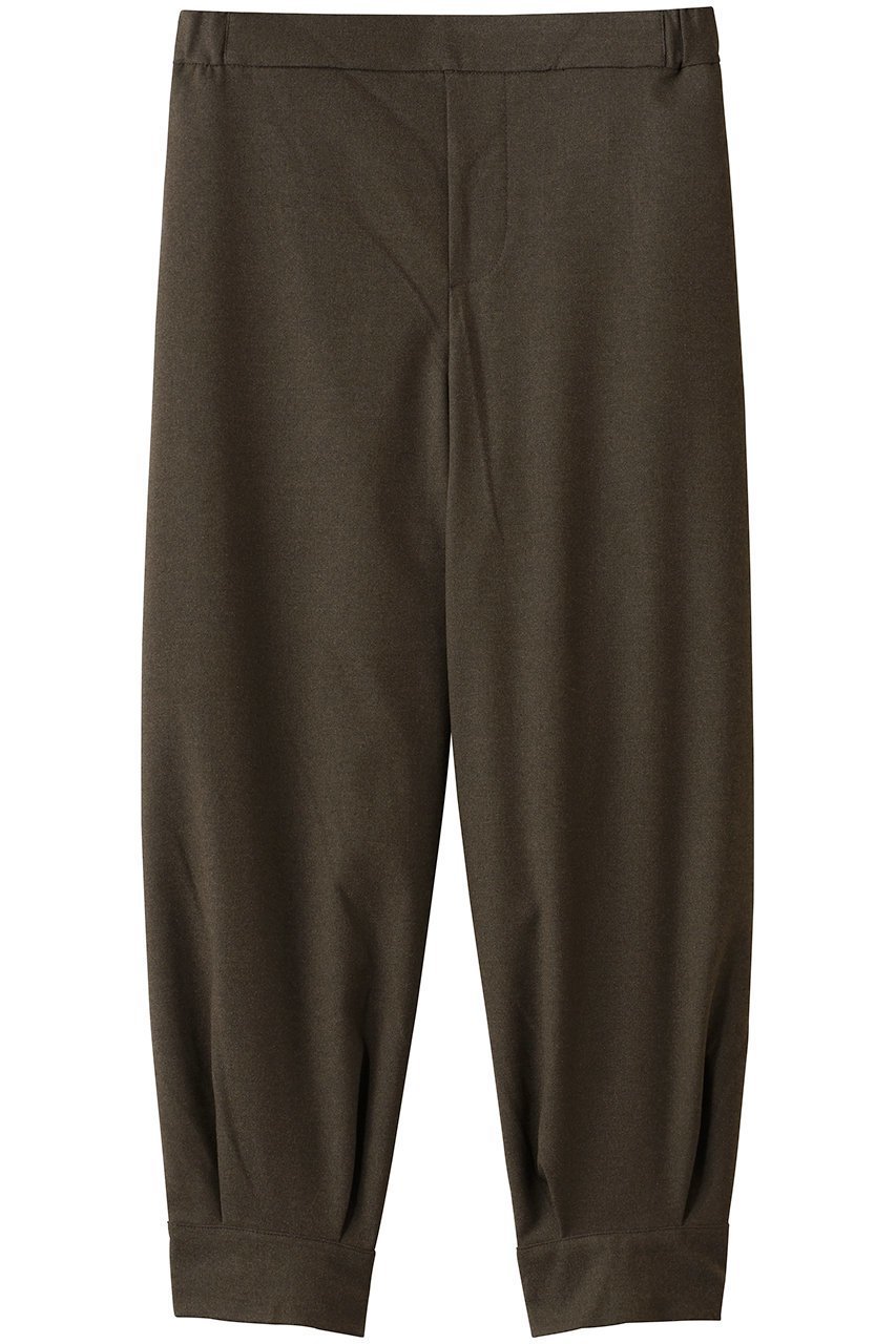 【ミズイロ インド/mizuiro ind】のタックヘムパンツ インテリア・キッズ・メンズ・レディースファッション・服の通販 founy(ファニー) 　ファッション　Fashion　レディースファッション　Fashion for Women　パンツ　Pants & Trousers　なめらか　Smooth, Silky Texture　シンプル　Simple, Minimal　スウェット / スエット　Sweatshirt, Sweatwear　リラックス　Relax, Relaxed Fit　定番　Standard, Basic Item　brown|ID: prp329100004747091 ipo3291000000035666605