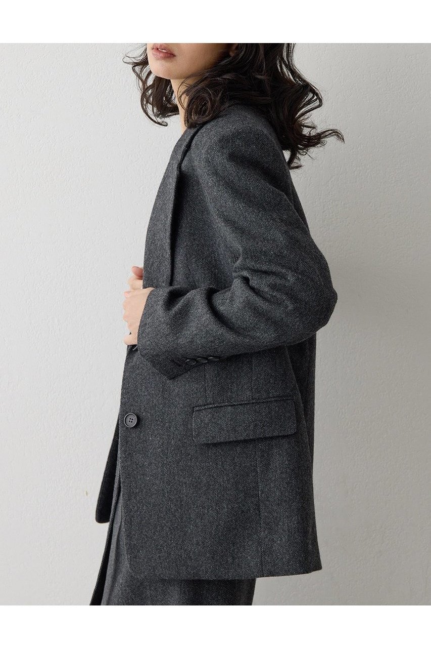 【ウィムガゼット/Whim Gazette】のウールシングルジャケット 人気、トレンドファッション・服の通販 founy(ファニー) 　ファッション　Fashion　レディースファッション　Fashion for Women　アウター　Coat / Outerwear Collection　レディースジャケット・軽アウター　Jackets　おすすめ　Recommended / Our Picks　ウォーム　Warm Fabric　クラシカル　Classical, Vintage-Inspired　ジャケット　Jacket, Outerwear　セットアップ　Set-Up, Coordinated Outfit　チェック　Check, Plaid, Tartan　ツイード　Twill, Twill Weave　ベーシック　Basic, Essential　ボックス　Boxy, Box Shape　ビジネス 仕事 通勤　Business / Work / Commuting　新作・新入荷　New Arrivals / New In　other-2|ID: prp329100004747094 ipo3291000000034321351