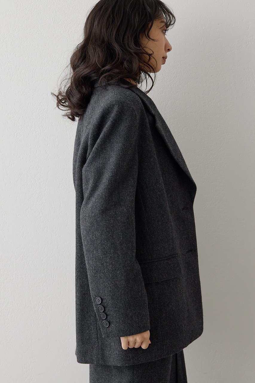 【ウィムガゼット/Whim Gazette】のウールシングルジャケット 人気、トレンドファッション・服の通販 founy(ファニー) 　ファッション　Fashion　レディースファッション　Fashion for Women　アウター　Coat / Outerwear Collection　レディースジャケット・軽アウター　Jackets　おすすめ　Recommended / Our Picks　ウォーム　Warm Fabric　クラシカル　Classical, Vintage-Inspired　ジャケット　Jacket, Outerwear　セットアップ　Set-Up, Coordinated Outfit　チェック　Check, Plaid, Tartan　ツイード　Twill, Twill Weave　ベーシック　Basic, Essential　ボックス　Boxy, Box Shape　ビジネス 仕事 通勤　Business / Work / Commuting　新作・新入荷　New Arrivals / New In　other-4|ID: prp329100004747094 ipo3291000000034321353