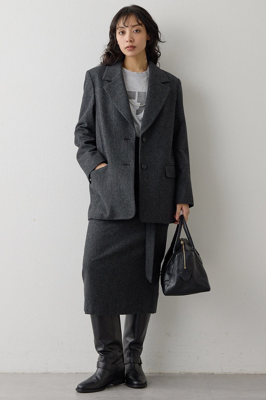 【ウィムガゼット/Whim Gazette】のウールシングルジャケット 人気、トレンドファッション・服の通販 founy(ファニー) 　ファッション　Fashion　レディースファッション　Fashion for Women　アウター　Coat / Outerwear Collection　レディースジャケット・軽アウター　Jackets　おすすめ　Recommended / Our Picks　ウォーム　Warm Fabric　クラシカル　Classical, Vintage-Inspired　ジャケット　Jacket, Outerwear　セットアップ　Set-Up, Coordinated Outfit　チェック　Check, Plaid, Tartan　ツイード　Twill, Twill Weave　ベーシック　Basic, Essential　ボックス　Boxy, Box Shape　ビジネス 仕事 通勤　Business / Work / Commuting　新作・新入荷　New Arrivals / New In　other-5|ID: prp329100004747094 ipo3291000000034321354