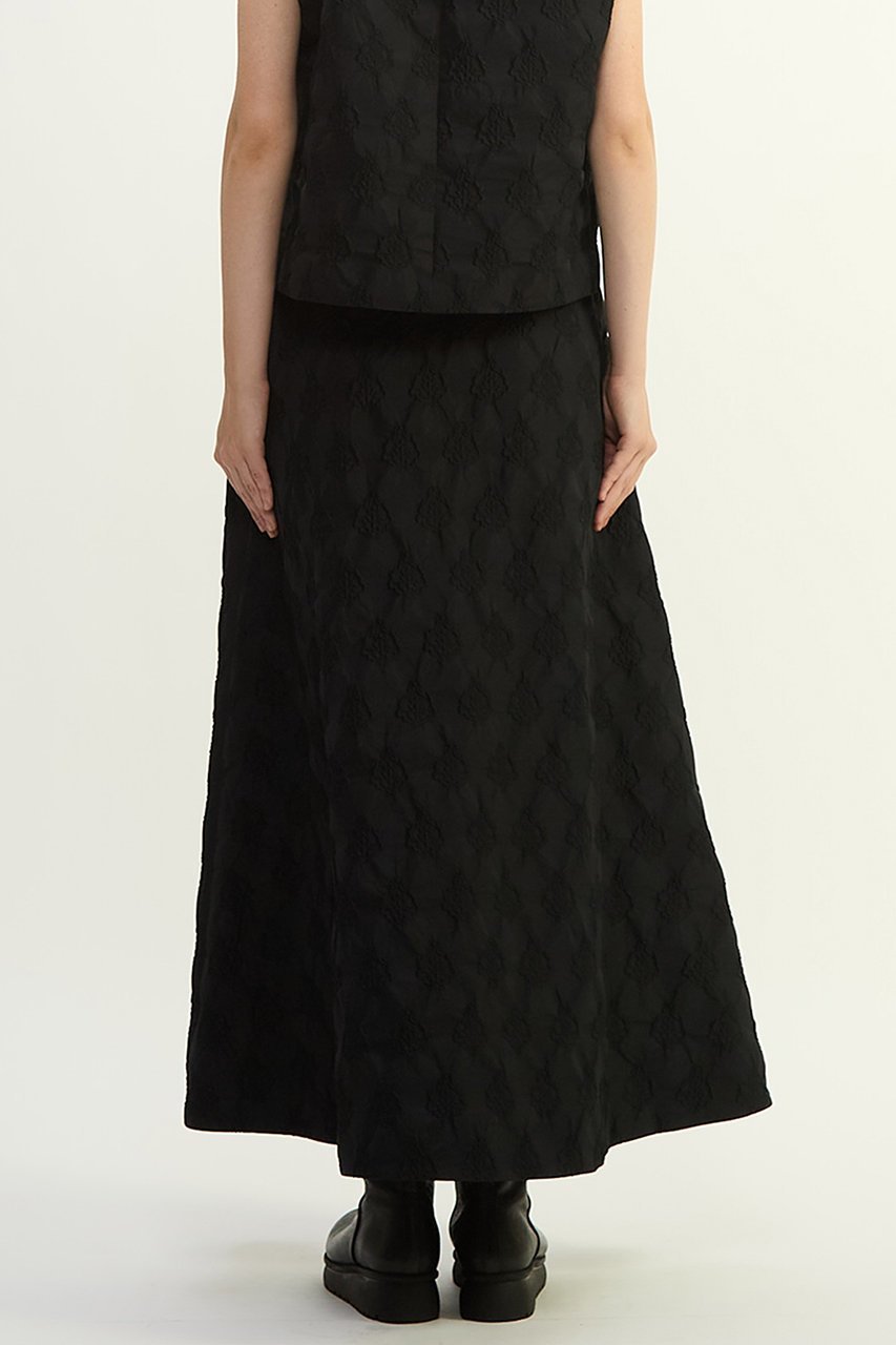 【プレインピープル/PLAIN PEOPLE】のオーナメントJQAラインフレアスカート 人気、トレンドファッション・服の通販 founy(ファニー) 　ファッション　Fashion　レディースファッション　Fashion for Women　スカート　Skirts　Aライン・フレアスカート　A-Line & Flared Skirts　ロングスカート　Long Skirts / Maxi & Midi Skirts　ジャカード／ジャガード　Jacquard, Woven Pattern　セットアップ　Set-Up, Coordinated Outfit　セーター　Sweater, Knitwear　ノースリーブ　Sleeveless, No-Sleeve　フレア　Flare, Flared　ミックス　Mix, Mixed Style　リラックス　Relax, Relaxed Fit　ロング　Long, Long-Length　新作・新入荷　New Arrivals / New In　other-3|ID: prp329100004747097 ipo3291000000034321376