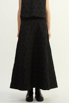 【プレインピープル/PLAIN PEOPLE】のオーナメントJQAラインフレアスカート ブラック|ID: prp329100004747097 ipo3291000000036005173