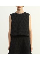 【プレインピープル/PLAIN PEOPLE】のオーナメントJQノースリーブブラウス 人気、トレンドファッション・服の通販 founy(ファニー) ファッション Fashion レディースファッション Fashion for Women トップス・カットソー Cut & Sew Tops キャミソール&ノースリーブ Camisoles & Sleeveless Tops シャツ・ブラウス・オフィスカジュアル Elegant Blouses & Button-Ups おすすめ Recommended / Our Picks コンパクト Compact, Small Size ジャカード／ジャガード Jacquard, Woven Pattern セットアップ Set-Up, Coordinated Outfit セレモニー Ceremony ノースリーブ Sleeveless, No-Sleeve バランス Balance, Style Balance エレガント 上品 Elegant 新作・新入荷 New Arrivals / New In |ID:prp329100004747098