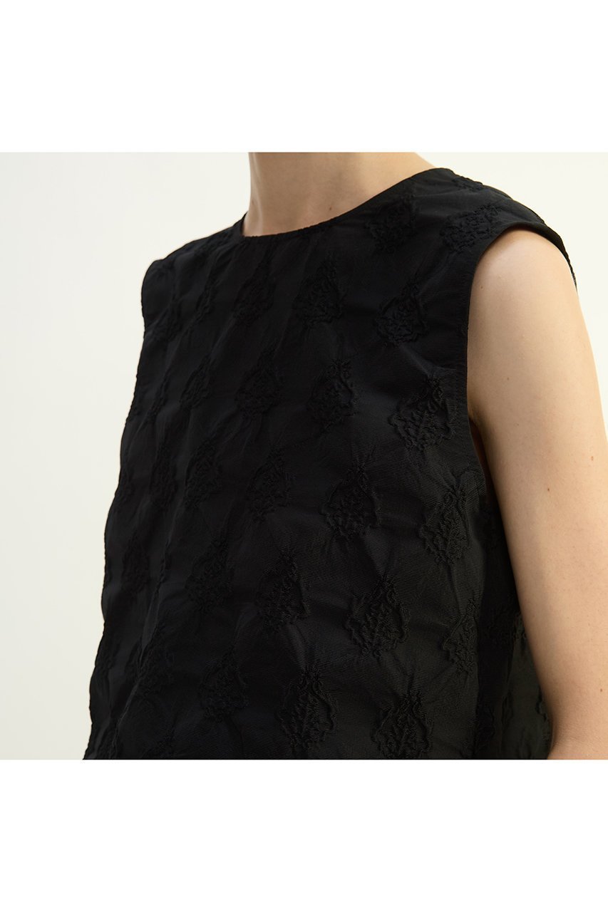 【プレインピープル/PLAIN PEOPLE】のオーナメントJQノースリーブブラウス 人気、トレンドファッション・服の通販 founy(ファニー) 　ファッション　Fashion　レディースファッション　Fashion for Women　トップス・カットソー　Cut & Sew Tops　キャミソール&ノースリーブ　Camisoles & Sleeveless Tops　シャツ・ブラウス・オフィスカジュアル　Elegant Blouses & Button-Ups　おすすめ　Recommended / Our Picks　コンパクト　Compact, Small Size　ジャカード／ジャガード　Jacquard, Woven Pattern　セットアップ　Set-Up, Coordinated Outfit　セレモニー　Ceremony　ノースリーブ　Sleeveless, No-Sleeve　バランス　Balance, Style Balance　エレガント 上品　Elegant　other-5|ID: prp329100004747098 ipo3291000000035771647