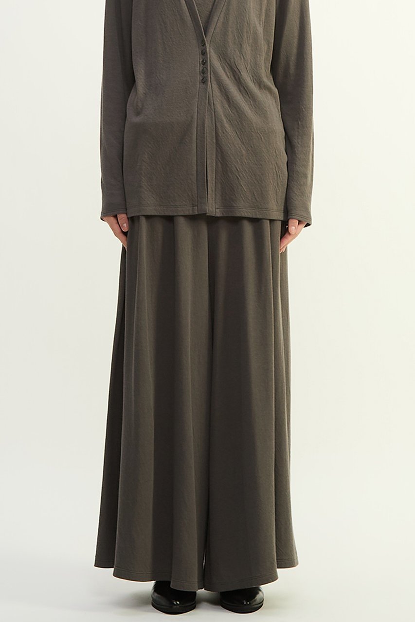 【プレインピープル/PLAIN PEOPLE】のスーピマカシミヤダブルガーゼフレアパンツ 人気、トレンドファッション・服の通販 founy(ファニー) 　ファッション　Fashion　レディースファッション　Fashion for Women　パンツ　Pants & Trousers　おすすめ　Recommended / Our Picks　カーディガン　Cardigan, Knitwear　セットアップ　Set-Up, Coordinated Outfit　ダブル　Double, Double-Breasted　ドレープ　Drape, Draping Fabric　エレガント 上品　Elegant　新作・新入荷　New Arrivals / New In　 other-1|ID: prp329100004747100 ipo3291000000034321394