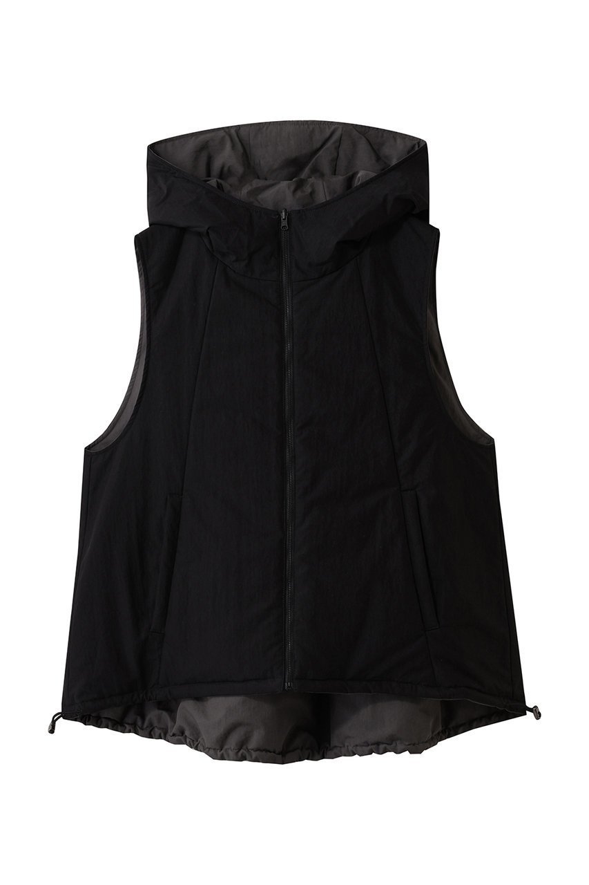 【プレインピープル/PLAIN PEOPLE】のスーピマナイロンタイプライターパディングショートベスト(リバーシブル) インテリア・キッズ・メンズ・レディースファッション・服の通販 founy(ファニー) 　ファッション　Fashion　レディースファッション　Fashion for Women　アウター　Coat / Outerwear Collection　レディースジャケット・軽アウター　Jackets　なめらか　Smooth, Silky Texture　ジャケット　Jacket, Outerwear　タイプライター　Typewriter Fabric, Crisp Cotton　ベスト　Vest, Waistcoat　ボトム　Bottoms, Lower Wear　リバーシブル　Reversible, Two-Sided　軽量　Lightweight, Ultra Light　ブラック|ID: prp329100004747104 ipo3291000000036078769