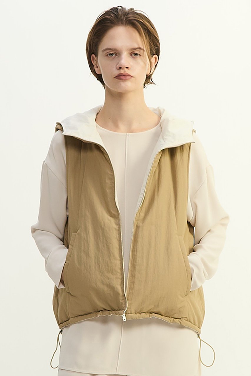 【プレインピープル/PLAIN PEOPLE】のスーピマナイロンタイプライターパディングショートベスト(リバーシブル) 人気、トレンドファッション・服の通販 founy(ファニー) 　ファッション　Fashion　レディースファッション　Fashion for Women　アウター　Coat / Outerwear Collection　レディースジャケット・軽アウター　Jackets　なめらか　Smooth, Silky Texture　ジャケット　Jacket, Outerwear　タイプライター　Typewriter Fabric, Crisp Cotton　ベスト　Vest, Waistcoat　ボトム　Bottoms, Lower Wear　リバーシブル　Reversible, Two-Sided　軽量　Lightweight, Ultra Light　other-4|ID: prp329100004747104 ipo3291000000036078772