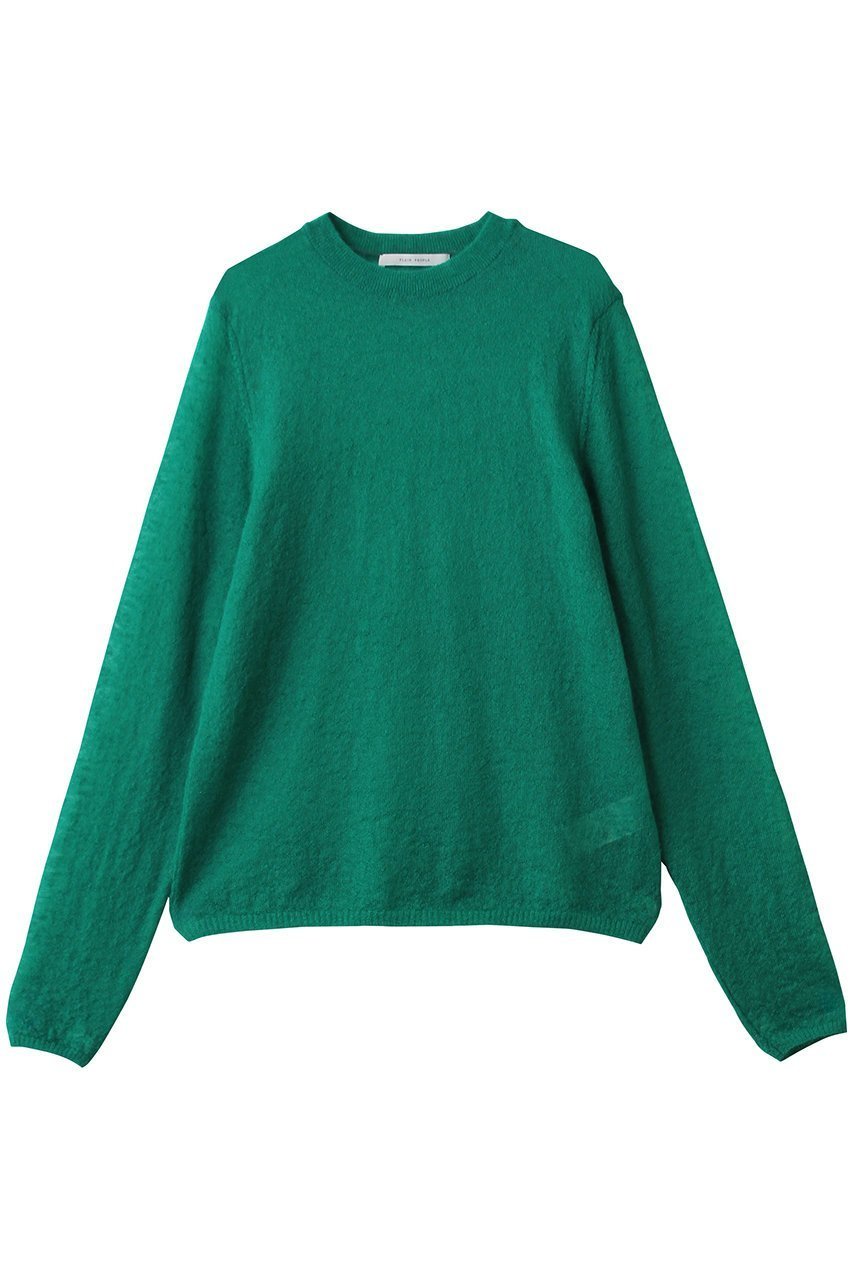 【プレインピープル/PLAIN PEOPLE】のシアーモヘアロングスリーブニット インテリア・キッズ・メンズ・レディースファッション・服の通販 founy(ファニー) 　ファッション　Fashion　レディースファッション　Fashion for Women　トップス・カットソー　Cut & Sew Tops　ニット　Knit Tops & Sweaters　カジュアルプルオーバー・ニットトップス　Pullovers & Knit Tops / Casual Pullovers　インナー　Innerwear　キャミソール　Camisole, Spaghetti Strap Top　シンプル　Simple, Minimal　タンク　Tank Top, Sleeveless Top　新作・新入荷　New Arrivals / New In　グリーン|ID: prp329100004747106 ipo3291000000034321442