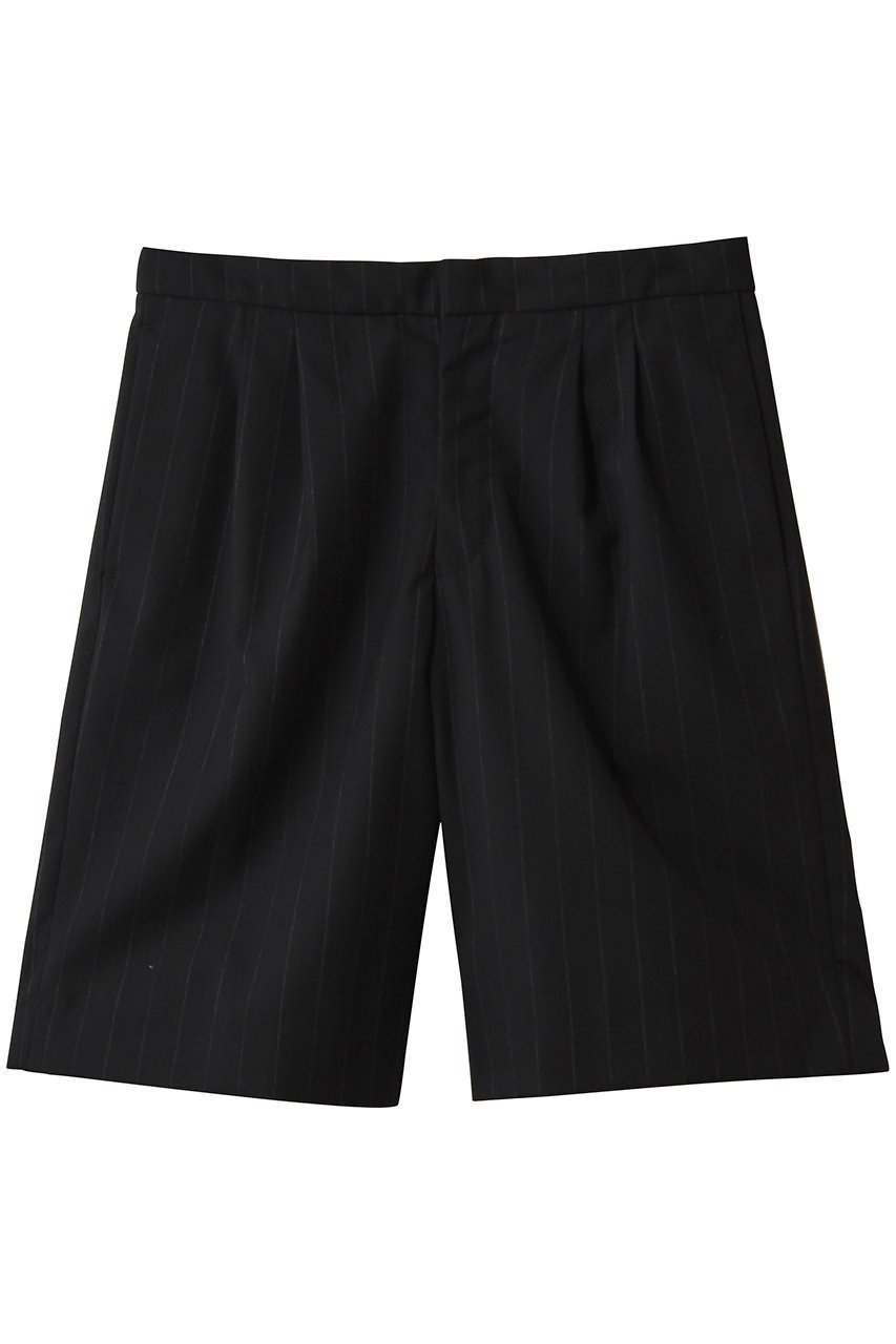 【エリオポール/heliopole】の【Couture d Adam】 STRIPE ショートパンツ インテリア・キッズ・メンズ・レディースファッション・服の通販 founy(ファニー) 　ファッション　Fashion　レディースファッション　Fashion for Women　パンツ　Pants & Trousers　ショートパンツ・ハーフパンツ　High-Waisted & Relaxed Shorts　ショート　Short, Short Length　ストライプ　Stripe, Striped Pattern　エレガント 上品　Elegant　ブラック|ID: prp329100004747123 ipo3291000000034321652