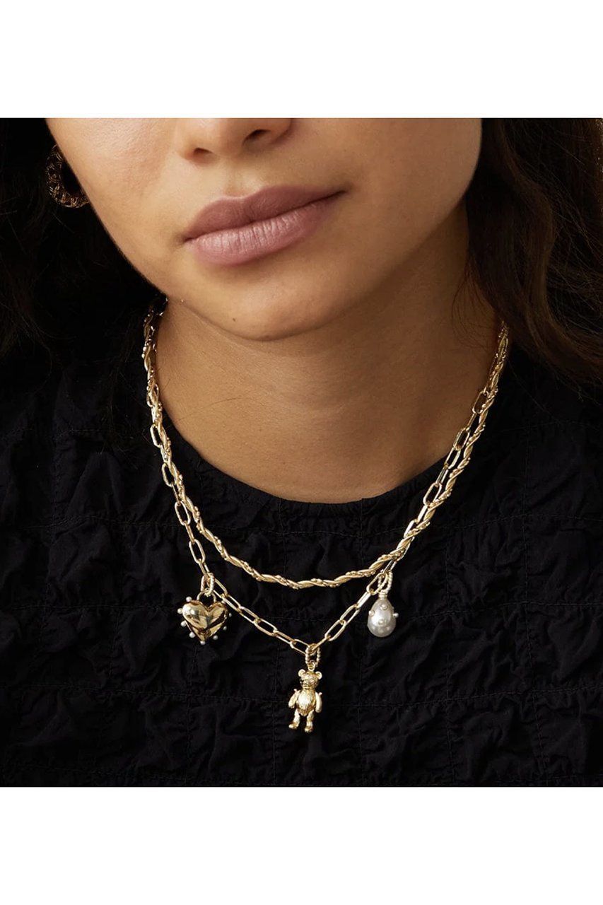 【デイジー ロンドン/DAISY LONDON】のShrimps Twist Chain ネックレス 人気、トレンドファッション・服の通販 founy(ファニー) 　ファッション　Fashion　レディースファッション　Fashion for Women　ジュエリー　Jewelry　ネックレス　Necklaces & Pendants　ショート　Short, Short Length　シンプル　Simple, Minimal　ジュエリー　Jewelry, Accessories　チェーン　Chain, Chain Strap　ツイスト　Tweed, Tweed Fabric　ネックレス　Necklace, Pendant Necklace　ロンドン　London Style, British Inspired　other-2|ID: prp329100004748405 ipo3291000000035843853