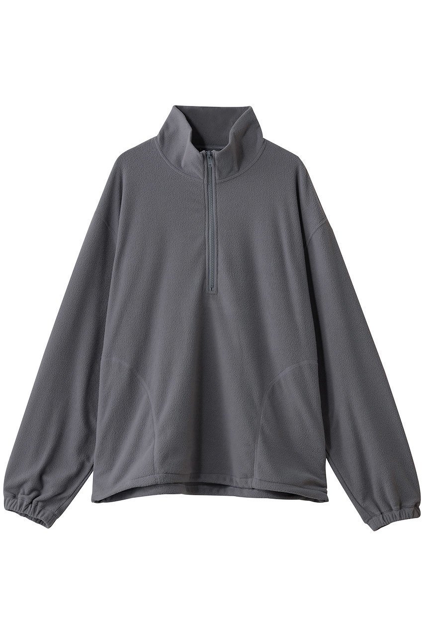 【エビコン/EVCON】の【UNISEX】FLEECE HALF ZIP PULLOVER/プルオーバー インテリア・キッズ・メンズ・レディースファッション・服の通販 founy(ファニー) 　ファッション　Fashion　レディースファッション　Fashion for Women　トップス・カットソー　Cut & Sew Tops　シャツ・ブラウス・オフィスカジュアル　Elegant Blouses & Button-Ups　ロングTシャツ・Tシャツ　Longline T-Shirts & Tees　カジュアルプルオーバー・ニットトップス　Pullovers & Knit Tops / Casual Pullovers　カットソー・ベーシックTシャツ　Cut-and-Sewn Tops / Stretch Tees & Basics　ユニセックス　Unisex, Genderless　アウトドア　Outdoor Clothing　スリーブ　Sleeve, Long Sleeve / Short Sleeve　ロング　Long, Long-Length　新作・新入荷　New Arrivals / New In　GRAY|ID: prp329100004748413 ipo3291000000034335241