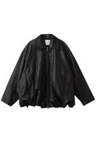 【クラネ/CLANE】のFAKE LEATHER BALLOON JACKET/コート BLACK|ID: prp329100004748414 ipo3291000000034335250
