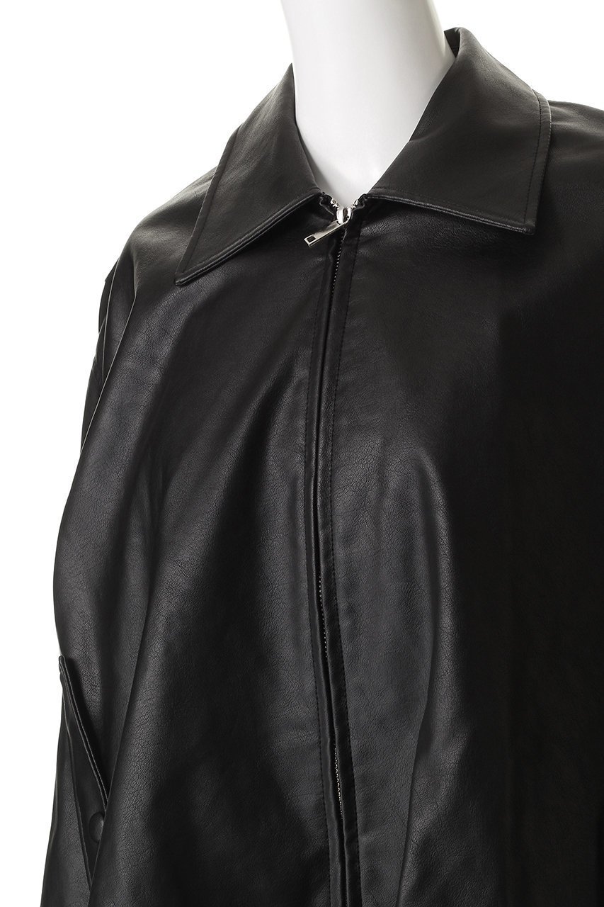 【クラネ/CLANE】のFAKE LEATHER BALLOON JACKET/コート 人気、トレンドファッション・服の通販 founy(ファニー) 　ファッション　Fashion　レディースファッション　Fashion for Women　アウター　Coat / Outerwear Collection　コート・ロングコート・ピーコート　Long Coats, Peacoats & More　レディースジャケット・軽アウター　Jackets　ショート　Short, Short Length　バランス　Balance, Style Balance　バルーン　Balloon, Balloon Silhouette　フォルム　Silhouette, Form　プリーツ　Pleats, Pleated　新作・新入荷　New Arrivals / New In　other-5|ID: prp329100004748414 ipo3291000000034335254