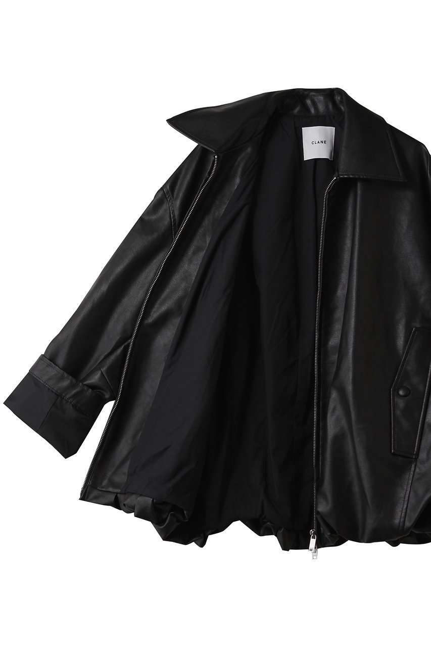 【クラネ/CLANE】のFAKE LEATHER BALLOON JACKET/コート 人気、トレンドファッション・服の通販 founy(ファニー) 　ファッション　Fashion　レディースファッション　Fashion for Women　アウター　Coat / Outerwear Collection　コート・ロングコート・ピーコート　Long Coats, Peacoats & More　レディースジャケット・軽アウター　Jackets　ショート　Short, Short Length　バランス　Balance, Style Balance　バルーン　Balloon, Balloon Silhouette　フォルム　Silhouette, Form　プリーツ　Pleats, Pleated　新作・新入荷　New Arrivals / New In　other-6|ID: prp329100004748414 ipo3291000000034335255