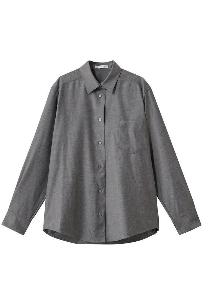 【ザ ロウ/THE ROW】のPINO SHIRT インテリア・キッズ・メンズ・レディースファッション・服の通販 founy(ファニー) https://founy.com/ ファッション Fashion レディースファッション Fashion for Women トップス・カットソー Cut & Sew Tops シャツ・ブラウス・オフィスカジュアル Elegant Blouses & Button-Ups シンプル Simple, Minimal スリーブ Sleeve, Long Sleeve / Short Sleeve パッチ Patch, Appliqué フロント Front, Front Design ポケット Pocket, Pocket Detail ロング Long, Long-Length |ID: prp329100004748415 ipo3291000000034335257