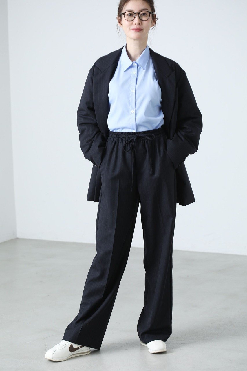 【マイ ウィークネス/MY WEAKNESS】のHilja Pants 人気、トレンドファッション・服の通販 founy(ファニー) 　ファッション　Fashion　レディースファッション　Fashion for Women　パンツ　Pants & Trousers　ジャケット　Jacket, Outerwear　ストライプ　Stripe, Striped Pattern　セットアップ　Set-Up, Coordinated Outfit　ロング　Long, Long-Length　新作・新入荷　New Arrivals / New In　other-7|ID: prp329100004748417 ipo3291000000034335276