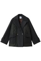 【ランバン オン ブルー/LANVIN en Bleu】のコンビネーションコート チャコールグレー|ID: prp329100004748424 ipo3291000000036068858