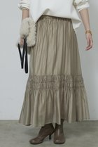 【ガリャルダガランテ/GALLARDAGALANTE】のギャザーフレアスカート グレージュ|ID: prp329100004748426 ipo3291000000036129332