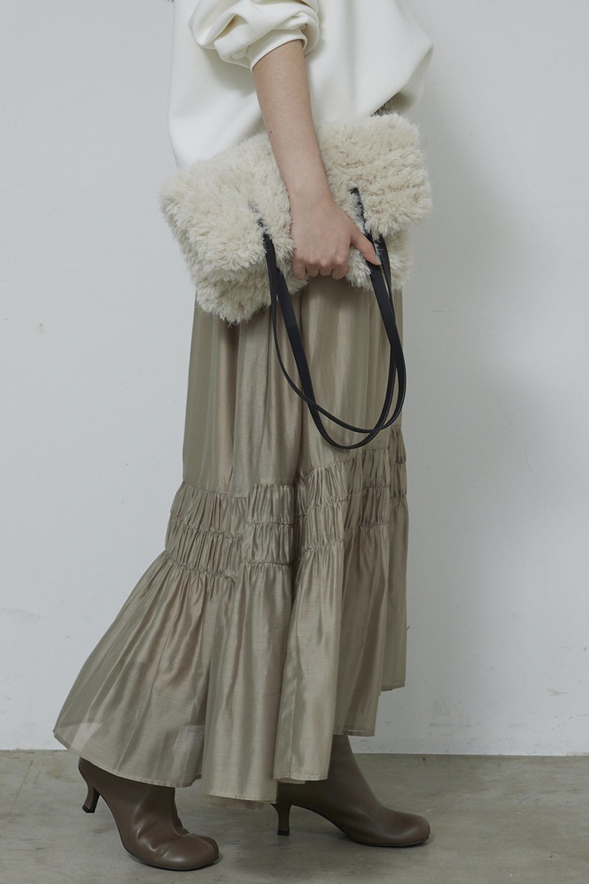 【ガリャルダガランテ/GALLARDAGALANTE】のギャザーフレアスカート 人気、トレンドファッション・服の通販 founy(ファニー) 　ファッション　Fashion　レディースファッション　Fashion for Women　スカート　Skirts　Aライン・フレアスカート　A-Line & Flared Skirts　ロングスカート　Long Skirts / Maxi & Midi Skirts　ギャザー　Gathered, Ruffled　シアー　Sheer, See-Through　ロング　Long, Long-Length　エレガント 上品　Elegant　other-7|ID: prp329100004748426 ipo3291000000036129338