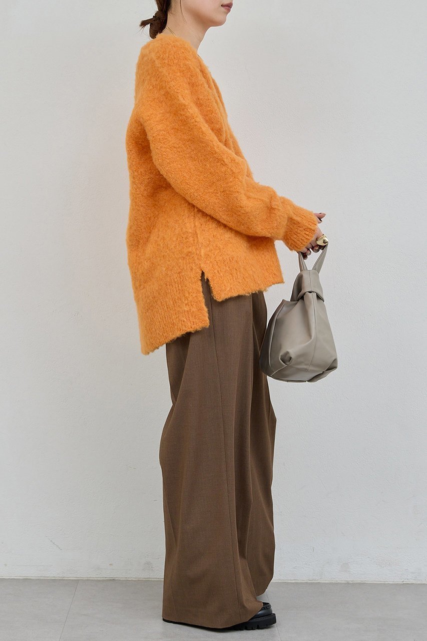 【ガリャルダガランテ/GALLARDAGALANTE】のブラッシュVネックニット 人気、トレンドファッション・服の通販 founy(ファニー) 　ファッション　Fashion　レディースファッション　Fashion for Women　トップス・カットソー　Cut & Sew Tops　ニット　Knit Tops & Sweaters　カジュアルプルオーバー・ニットトップス　Pullovers & Knit Tops / Casual Pullovers　Vネックトップス　V-Neck Tops / V-Cut Neckline Shirts　おすすめ　Recommended / Our Picks　タートル　Turtleneck, Turtle Collar　リラックス　Relax, Relaxed Fit　other-3|ID: prp329100004748427 ipo3291000000036129345