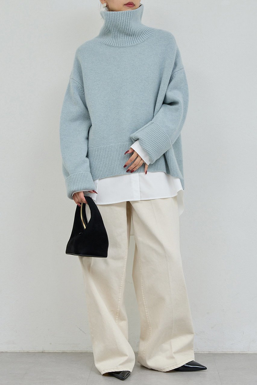 【ガリャルダガランテ/GALLARDAGALANTE】のウールタートルプルオーバー 人気、トレンドファッション・服の通販 founy(ファニー) 　ファッション　Fashion　レディースファッション　Fashion for Women　トップス・カットソー　Cut & Sew Tops　ニット　Knit Tops & Sweaters　カジュアルプルオーバー・ニットトップス　Pullovers & Knit Tops / Casual Pullovers　おすすめ　Recommended / Our Picks　インナー　Innerwear　スリット　Slit, Slit Detail　タートル　Turtleneck, Turtle Collar　other-2|ID: prp329100004748429 ipo3291000000036129354