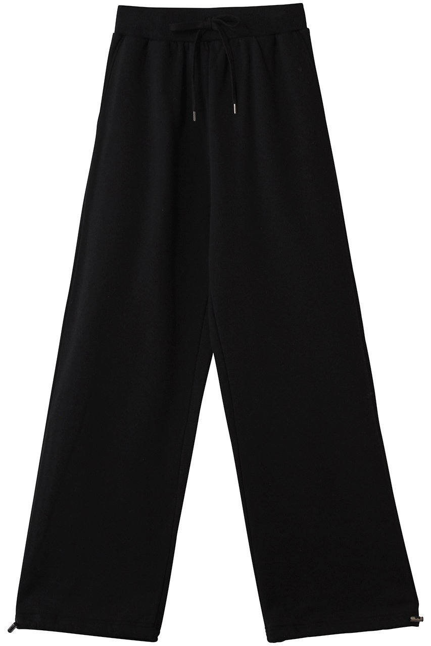 【エリオポール/heliopole】のストレートスウェットパンツ インテリア・キッズ・メンズ・レディースファッション・服の通販 founy(ファニー) 　ファッション　Fashion　レディースファッション　Fashion for Women　パンツ　Pants & Trousers　シューズ　Shoes, Footwear　ストレート　Straight, Straight Cut　ドローコード　Drawcord, Drawstring Cord　リラックス　Relax, Relaxed Fit　エレガント 上品　Elegant　新作・新入荷　New Arrivals / New In　ブラック|ID: prp329100004748432 ipo3291000000034335407