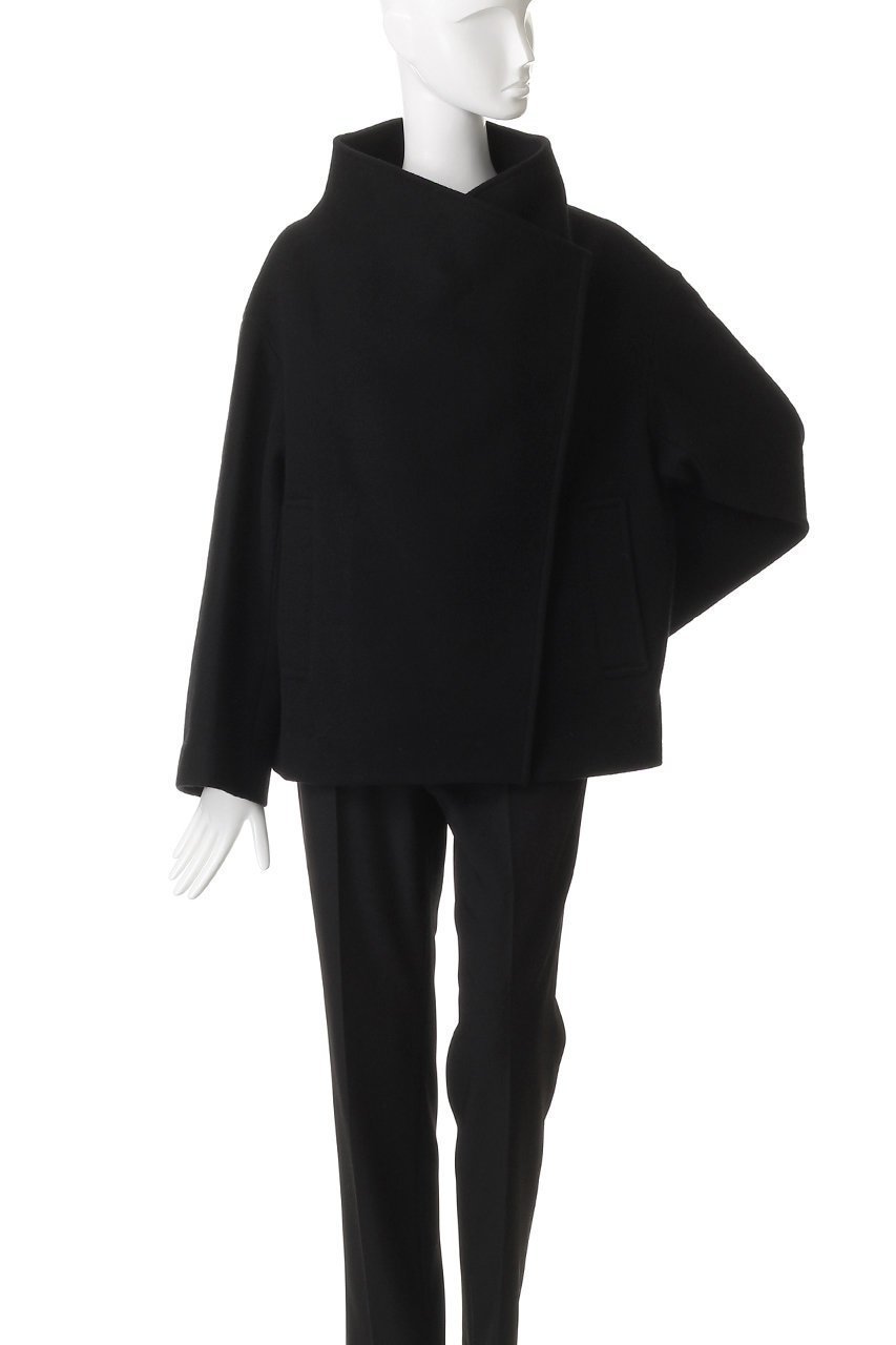 【エリオポール/heliopole】のウールスタンドカラーブルゾン 人気、トレンドファッション・服の通販 founy(ファニー) 　ファッション　Fashion　レディースファッション　Fashion for Women　アウター　Coat / Outerwear Collection　レディースジャケット・軽アウター　Jackets　ブルゾンジャケット・スポーティアウター　Blouson Jackets　ジャケット　Jacket, Outerwear　スタンド　Stand Collar, Upright Stand　ダブル　Double, Double-Breasted　ドット　Polka Dot, Dot Pattern　フロント　Front, Front Design　ブルゾン　Blouson, Bomber Jacket　メルトン　Melton, Heavy Wool　エレガント 上品　Elegant　other-2|ID: prp329100004748435 ipo3291000000035412173