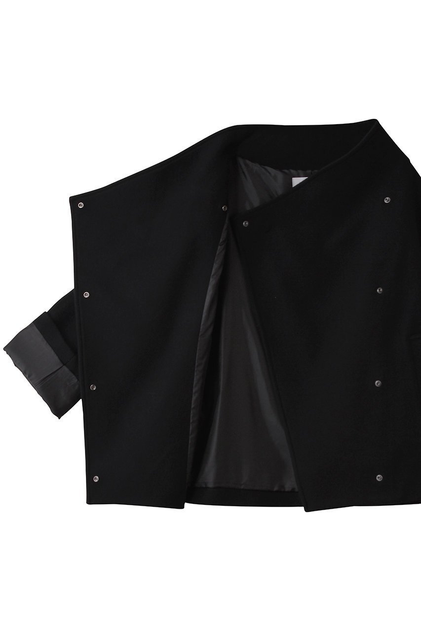 【エリオポール/heliopole】のウールスタンドカラーブルゾン 人気、トレンドファッション・服の通販 founy(ファニー) 　ファッション　Fashion　レディースファッション　Fashion for Women　アウター　Coat / Outerwear Collection　レディースジャケット・軽アウター　Jackets　ブルゾンジャケット・スポーティアウター　Blouson Jackets　ジャケット　Jacket, Outerwear　スタンド　Stand Collar, Upright Stand　ダブル　Double, Double-Breasted　ドット　Polka Dot, Dot Pattern　フロント　Front, Front Design　ブルゾン　Blouson, Bomber Jacket　メルトン　Melton, Heavy Wool　エレガント 上品　Elegant　other-6|ID: prp329100004748435 ipo3291000000035412177