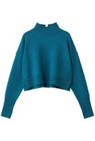 【ランバン オン ブルー/LANVIN en Bleu】のメランジクロップドハイネックニット 人気、トレンドファッション・服の通販 founy(ファニー) ファッション Fashion レディースファッション Fashion for Women トップス・カットソー Cut & Sew Tops ニット Knit Tops & Sweaters カジュアルプルオーバー・ニットトップス Pullovers & Knit Tops / Casual Pullovers おすすめ Recommended / Our Picks クロップド Cropped, Short Length スラックス Slacks, Dress Pants スリット Slit, Slit Detail デニム Denim, Jeans Material バランス Balance, Style Balance メランジ Melange, Mixed Yarn 新作・新入荷 New Arrivals / New In |ID:prp329100004748439