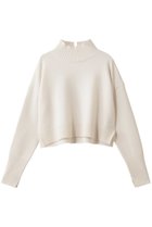 【ランバン オン ブルー/LANVIN en Bleu】のメランジクロップドハイネックニット オフ|ID:prp329100004748439