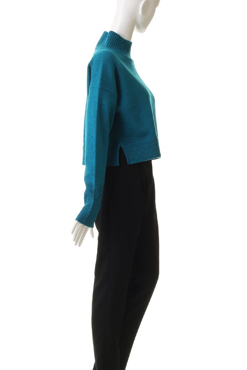 【ランバン オン ブルー/LANVIN en Bleu】のメランジクロップドハイネックニット 人気、トレンドファッション・服の通販 founy(ファニー)  ファッション Fashion レディースファッション Fashion for Women トップス・カットソー Cut & Sew Tops ニット Knit Tops & Sweaters カジュアルプルオーバー・ニットトップス Pullovers & Knit Tops / Casual Pullovers おすすめ Recommended / Our Picks クロップド Cropped, Short Length スラックス Slacks, Dress Pants スリット Slit, Slit Detail デニム Denim, Jeans Material バランス Balance, Style Balance メランジ Melange, Mixed Yarn 新作・新入荷 New Arrivals / New In other-3|ID: prp329100004748439 ipo3291000000034335468