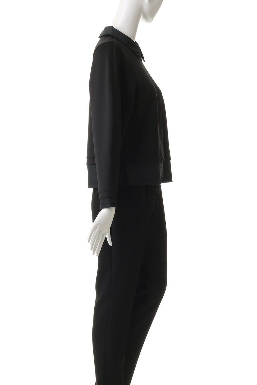 【ランバン オン ブルー/LANVIN en Bleu】のシャツカラーコンビカットソー 人気、トレンドファッション・服の通販 founy(ファニー) 　ファッション　Fashion　レディースファッション　Fashion for Women　トップス・カットソー　Cut & Sew Tops　シャツ・ブラウス・オフィスカジュアル　Elegant Blouses & Button-Ups　ロングTシャツ・Tシャツ　Longline T-Shirts & Tees　カットソー・ベーシックTシャツ　Cut-and-Sewn Tops / Stretch Tees & Basics　カットソー　Cut and Sewn Top　コンパクト　Compact, Small Size　コンビ　Combo, Combination Style　ショート　Short, Short Length　シンプル　Simple, Minimal　スリーブ　Sleeve, Long Sleeve / Short Sleeve　デニム　Denim, Jeans Material　トレンド　Trend, Trending Now　ボトム　Bottoms, Lower Wear　ロング　Long, Long-Length　ワイド　Wide, Wide Fit　other-3|ID: prp329100004748442 ipo3291000000036015355