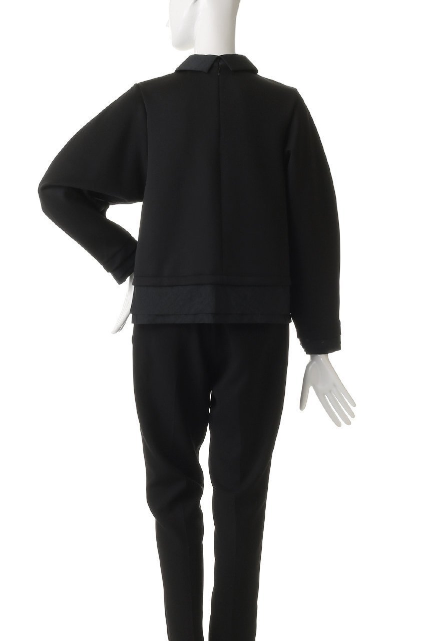 【ランバン オン ブルー/LANVIN en Bleu】のシャツカラーコンビカットソー 人気、トレンドファッション・服の通販 founy(ファニー) 　ファッション　Fashion　レディースファッション　Fashion for Women　トップス・カットソー　Cut & Sew Tops　シャツ・ブラウス・オフィスカジュアル　Elegant Blouses & Button-Ups　ロングTシャツ・Tシャツ　Longline T-Shirts & Tees　カットソー・ベーシックTシャツ　Cut-and-Sewn Tops / Stretch Tees & Basics　カットソー　Cut and Sewn Top　コンパクト　Compact, Small Size　コンビ　Combo, Combination Style　ショート　Short, Short Length　シンプル　Simple, Minimal　スリーブ　Sleeve, Long Sleeve / Short Sleeve　デニム　Denim, Jeans Material　トレンド　Trend, Trending Now　ボトム　Bottoms, Lower Wear　ロング　Long, Long-Length　ワイド　Wide, Wide Fit　other-4|ID: prp329100004748442 ipo3291000000036015356